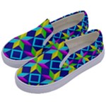 Colorful stars pattern                                                                    Kids  Canvas Slip Ons