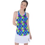 Colorful stars pattern                                                                    Racer Back Mesh Tank Top