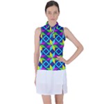 Colorful stars pattern                                                                    Women’s Sleeveless Polo