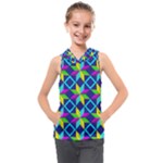 Colorful stars pattern                                                                  Kids  Sleeveless Hoodie