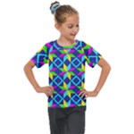 Colorful stars pattern                                                                  Kids  Mesh Piece Tee