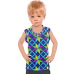 Colorful stars pattern                                                                   Kids  Mesh Tank Top