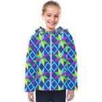 Colorful stars pattern                                                                    Kids  Hooded Puffer Jacket