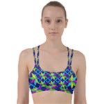 Colorful stars pattern                                                                        Line Them Up Sports Bra