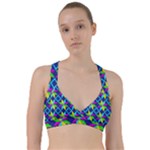 Colorful stars pattern                                                                         Sweetheart Sports Bra