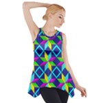 Colorful stars pattern                                                                     Side Drop Tank Tunic