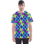 Colorful stars pattern                                                                     Men s Sport Mesh Tee