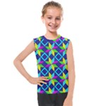 Colorful stars pattern                                                                     Kids  Mesh Tank Top