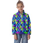 Colorful stars pattern                                Kids  Half Zip Hoodie