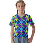 Colorful stars pattern                                     Kids  Cuff Sleeve Scrunch Bottom Tee