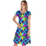 Colorful stars pattern                                                                       Classic Short Sleeve Dress