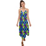 Colorful stars pattern                                                                      Halter Tie Back Dress