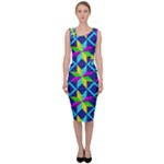 Colorful stars pattern                                                                       Sleeveless Pencil Dress