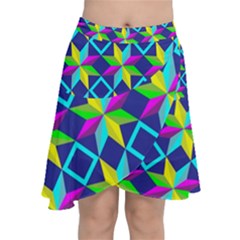 Chiffon Wrap Front Skirt 