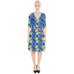 Colorful stars pattern                                                                         Wrap Up Cocktail Dress