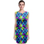 Colorful stars pattern                                                                          Classic Sleeveless Midi Dress