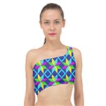 Colorful stars pattern                                                                    Spliced Up Bikini Top