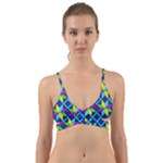 Colorful stars pattern                                                                    Wrap Around Bikini Top