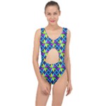 Colorful stars pattern                                                                    Center Cut Out Swimsuit