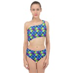 Colorful stars pattern                                                                   Spliced Up Swimsuit