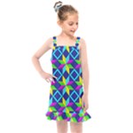 Colorful stars pattern                                                                  Kids  Overall Dress