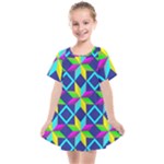 Colorful stars pattern                                                                  Kids  Smock Dress