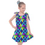 Colorful stars pattern                                                                 Kids  Tie Up Tunic Dress