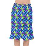 Colorful stars pattern                                                                         Short Mermaid Skirt