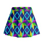 Colorful stars pattern                                                                       Mini Flare Skirt