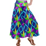 Colorful stars pattern                                                                    Satin Palazzo Pants