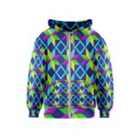 Colorful stars pattern                                                                     Kids Zipper Hoodie