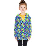 Colorful stars pattern                                                                     Kids  Double Breasted Button Coat