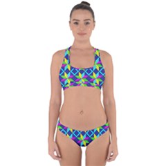 Colorful stars pattern                                                                    Cross Back Hipster Bikini Set from ArtsNow.com