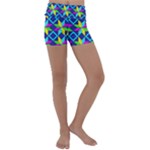 Colorful stars pattern                                                                     Kids  Lightweight Velour Yoga Shorts