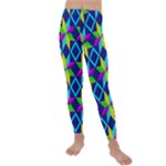 Colorful stars pattern                                                                   Kids  Lightweight Velour Leggings