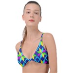 Colorful stars pattern                                                                    Knot Up Bikini Top