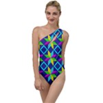 Colorful stars pattern                                                                    To One Side Swimsuit