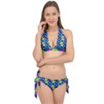 Colorful stars pattern                                                                     Tie It Up Bikini Set