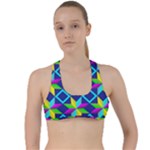 Colorful stars pattern                                                                    Criss Cross Racerback Sports Bra