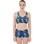 Colorful stars pattern                                                                     Work It Out Sports Bra Set