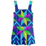 Colorful stars pattern                                                                   Kids  Layered Skirt Swimsuit