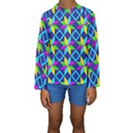 Colorful stars pattern                                                                      Kid s Long Sleeve Swimwear