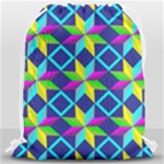 Colorful stars pattern                                                                     Large Drawstring Bag