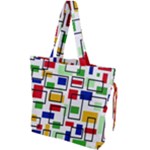 Colorful rectangles                                                                    Drawstring Tote Bag