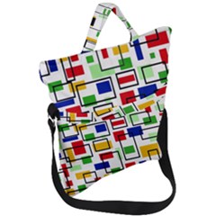 Fold Over Handle Tote Bag 