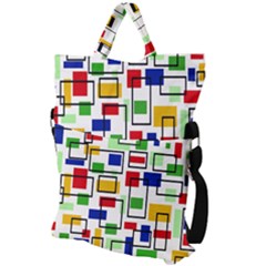 Fold Over Handle Tote Bag 
