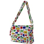 Colorful rectangles                                                                      Full Print Messenger Bag