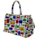 Colorful rectangles                                                                      Duffel Travel Bag