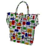 Colorful rectangles                                                                      Buckle Top Tote Bag