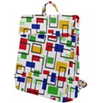 Colorful rectangles                                                                   Flap Top Backpack